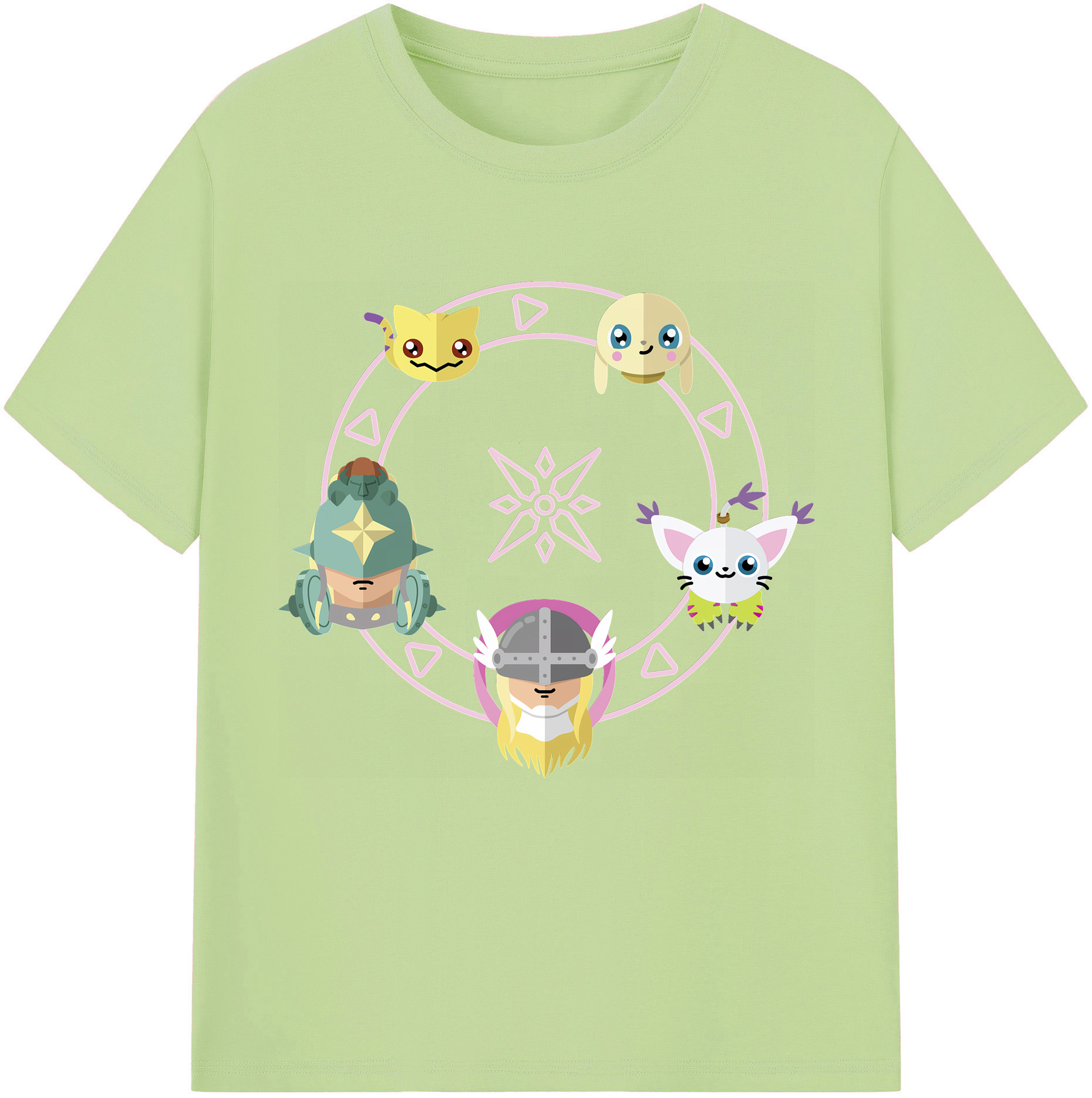 （画像用） Digimon デジタルモンスター/デジモン 綿100％半袖Tシャツ（フロントプリント）